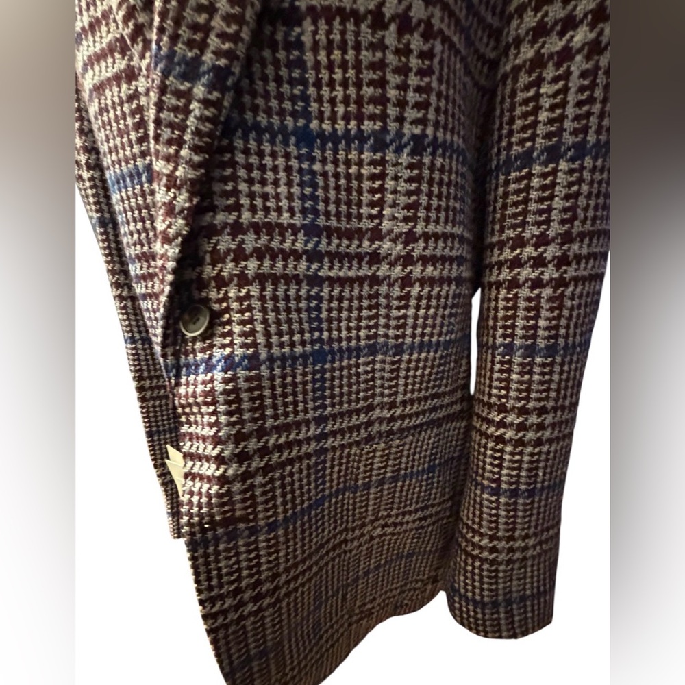 Suitsupply Brown and Blue Checkered Blazer - Picture 9 of 17